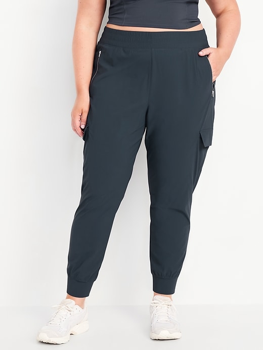 Image number 6 showing, High-Waisted SleekTech Cargo Joggers