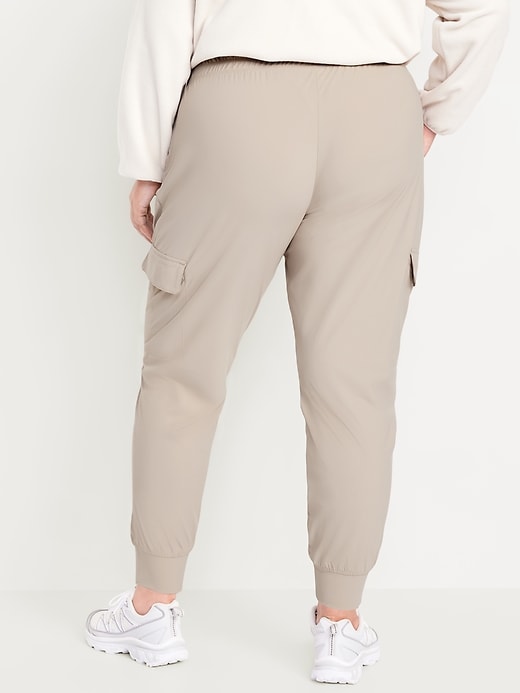 Image number 7 showing, High-Waisted SleekTech Cargo Joggers