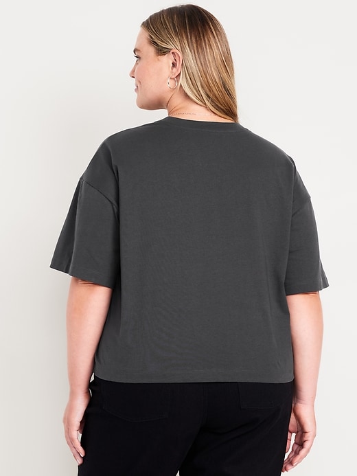 Image number 8 showing, Oversized Crew-Neck Embellished T-Shirt