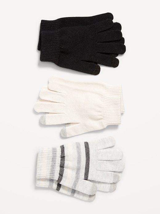 View large product image 1 of 1. 3-Pack Text-Friendly Gloves for Women