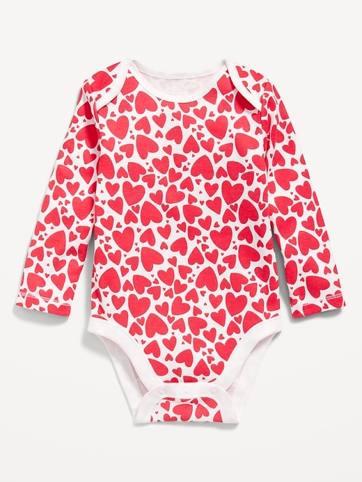 View large product image 1 of 2. Printed Long-Sleeve Bodysuit for Baby