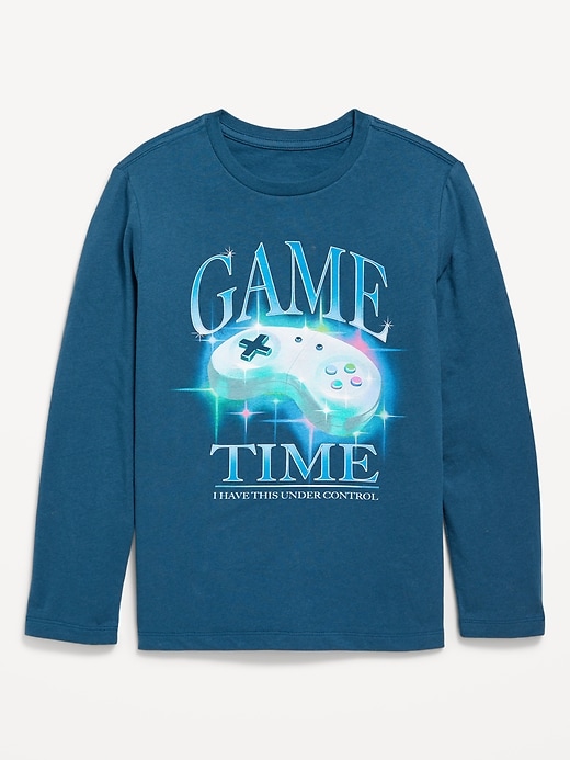 View large product image 1 of 2. Long-Sleeve Graphic T-Shirt for Boys