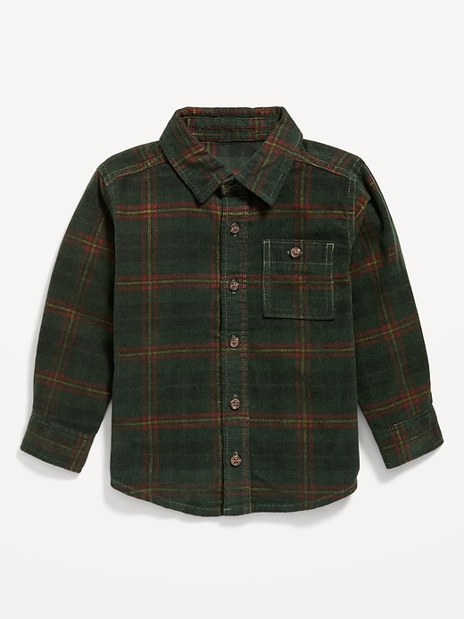 View large product image 1 of 1. Printed Long-Sleeve Pocket Corduroy Shirt for Toddler Boys