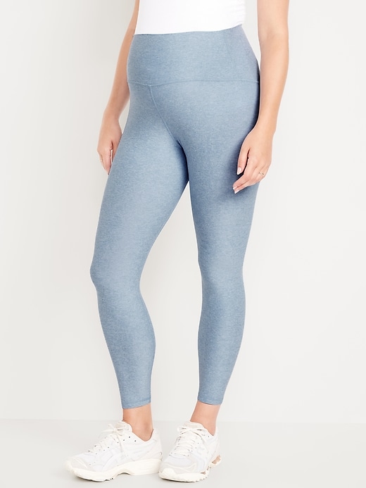 Image number 1 showing, Maternity Full-Panel CloudComfy 7/8 Leggings