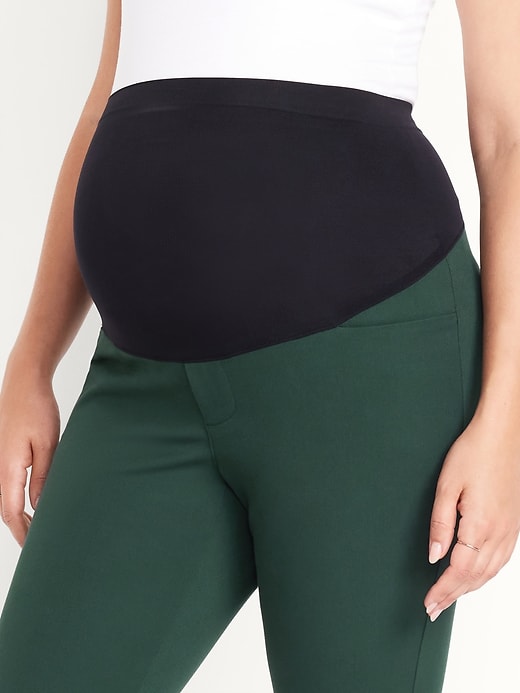 Image number 5 showing, Maternity Full-Panel Pixie Ankle Pants