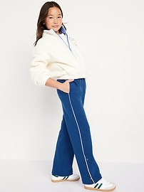 View large product image 3 of 5. High-Waisted Dynamic Fleece Track Pants for Girls