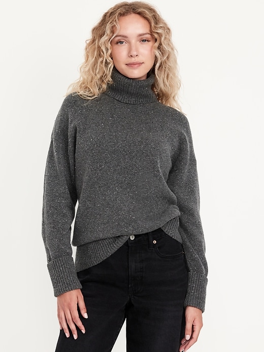 Image number 1 showing, SoSoft Turtleneck Tunic Sweater