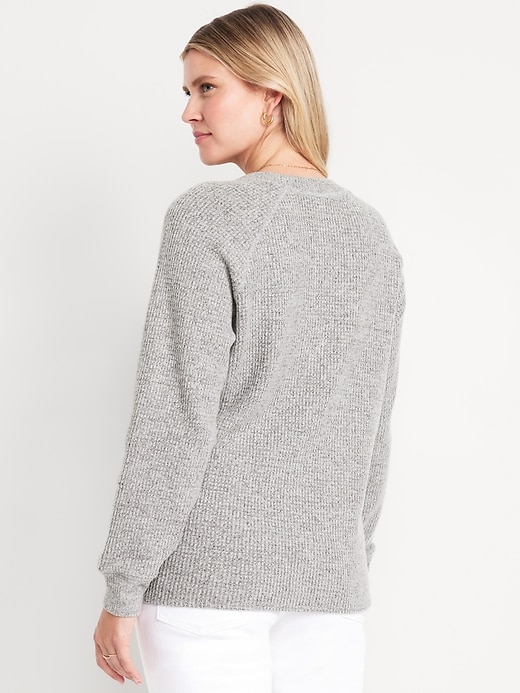 Image number 2 showing, Maternity Waffle Henley