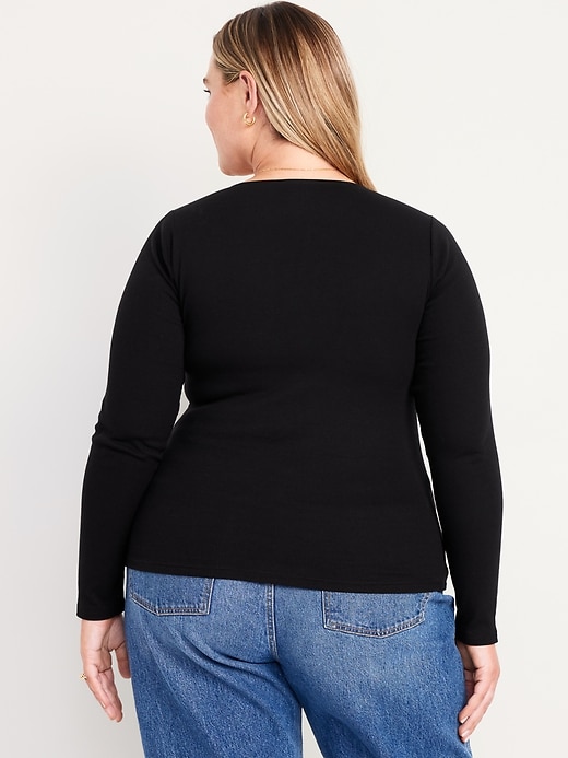 Image number 8 showing, Twist-Front Ribbed Top