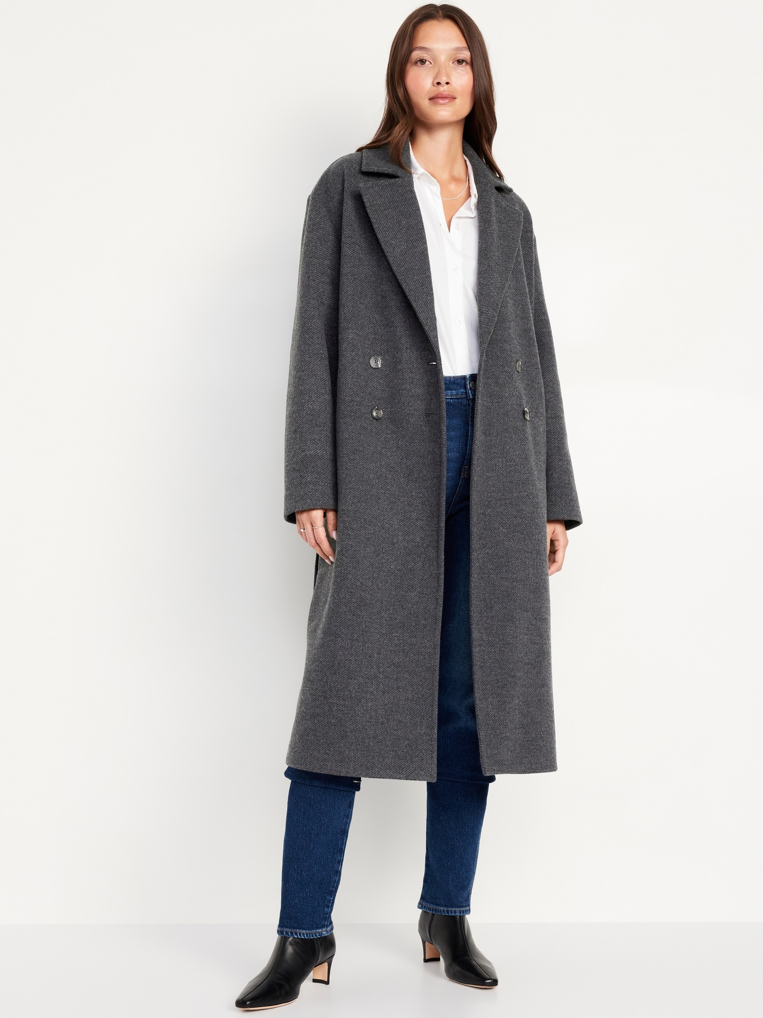 Navy ladies coat best sale