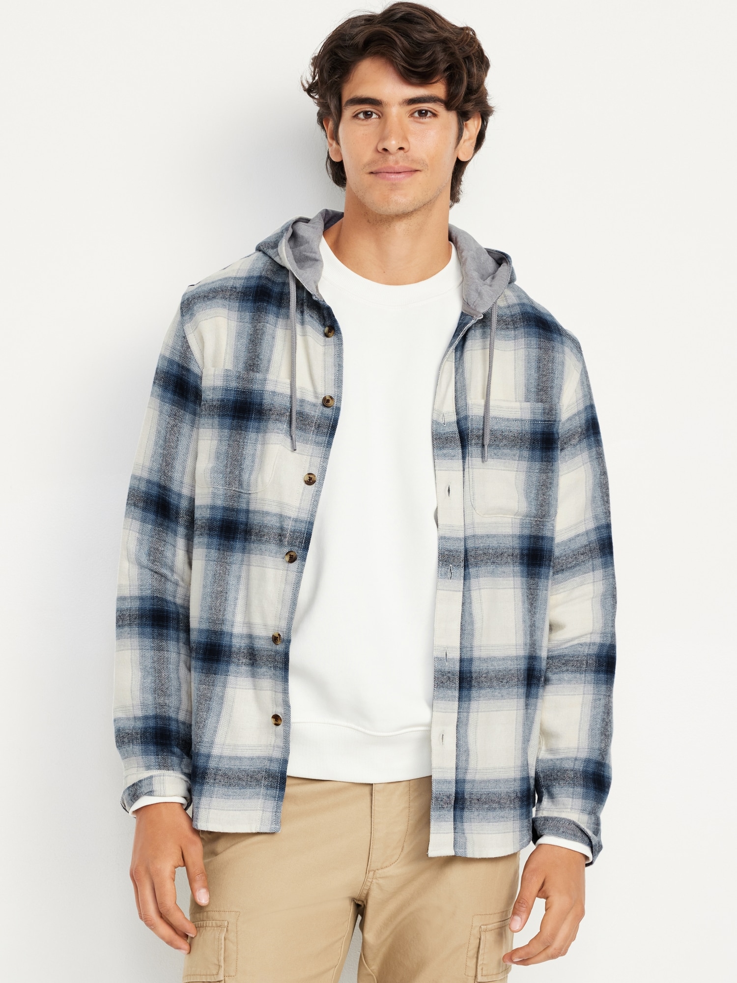 Hooded Flannel Shirt