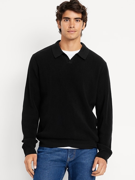 Image number 1 showing, Relaxed Fit Polo Sweater