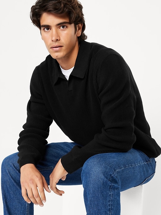 Image number 3 showing, Relaxed Fit Polo Sweater