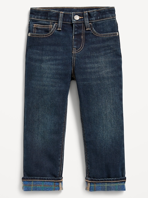 View large product image 1 of 2. Built-In Warm Straight Jeans for Toddler Boys