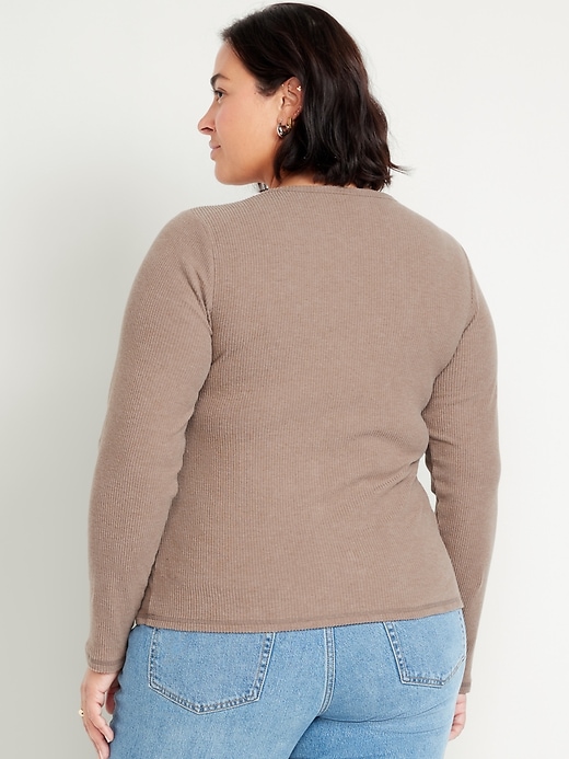 Image number 8 showing, Plush-Knit Long-Sleeve T-Shirt