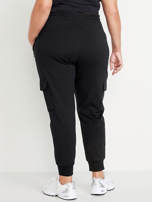 Image number 7 showing, High-Waisted Dynamic Fleece Cargo Joggers