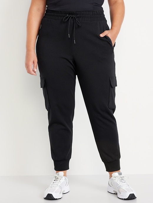 Image number 6 showing, High-Waisted Dynamic Fleece Cargo Joggers