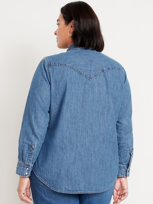 Image number 8 showing, Classic Button-Down Jean Shirt