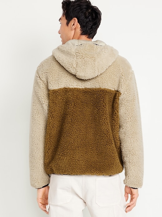 Image number 6 showing, Hooded Sherpa Zip Jacket