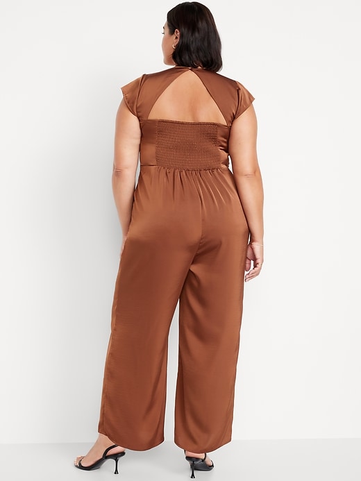 Image number 7 showing, Fit &amp; Flare Satin Jumpsuit