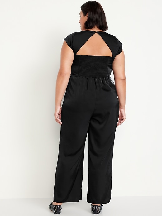 Image number 7 showing, Fit &amp; Flare Satin Jumpsuit