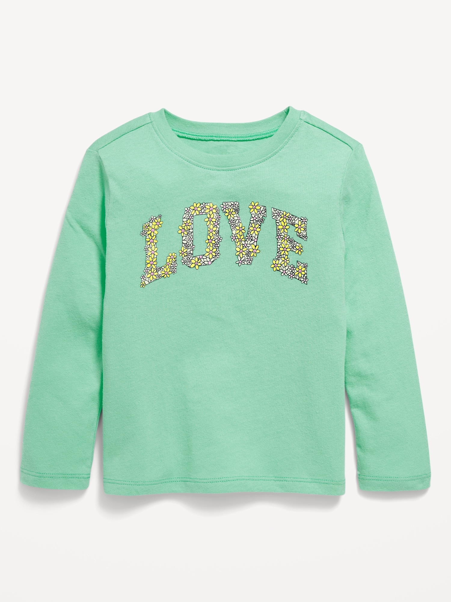 Long-Sleeve Graphic T-Shirt for Toddler Girls - Green