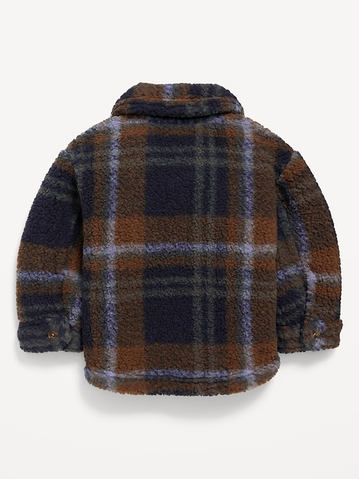 View large product image 2 of 2. Long-Sleeve Pocket Sherpa Shacket for Baby