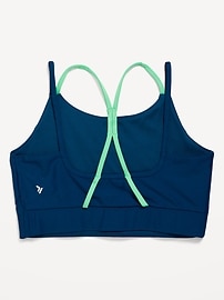 View large product image 4 of 5. PowerSoft Strappy Longline Sports Bra for Girls