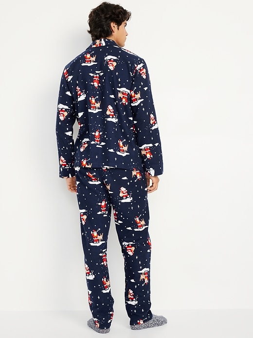 Image number 2 showing, Printed Flannel Pajama Set