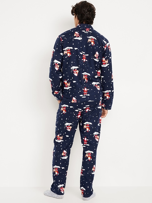 Image number 2 showing, Printed Flannel Pajama Set