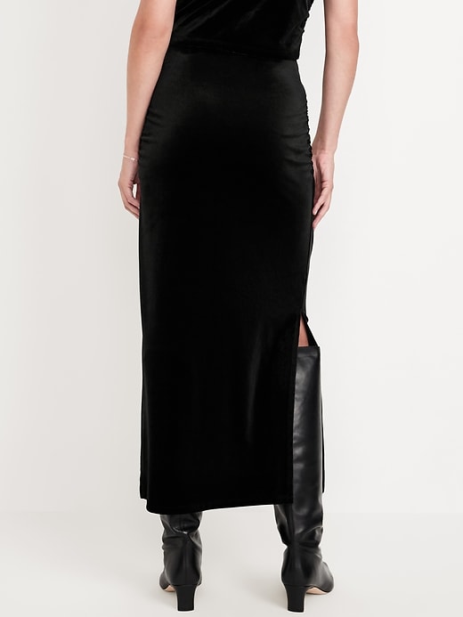 Image number 2 showing, Velvet Maxi Skirt