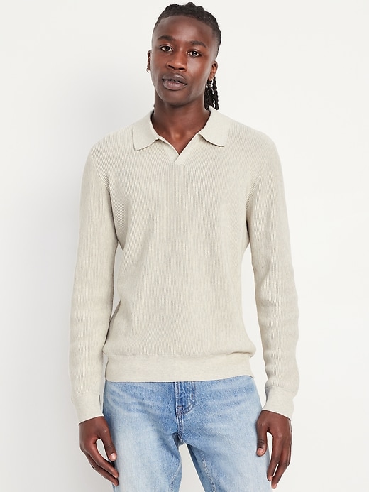 Image number 1 showing, Relaxed Fit Polo Sweater