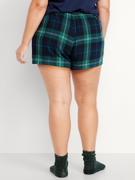 Image number 8 showing, Mid-Rise Flannel Pajama Short