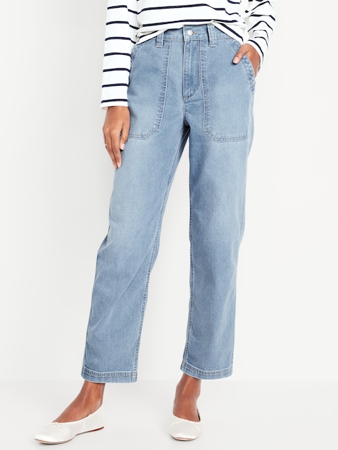 High-Waisted OGC Chino Pants - Medium Wash