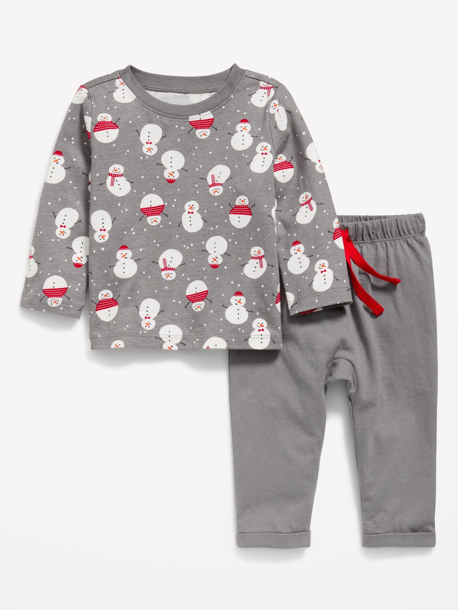 Printed Long-Sleeve T-Shirt and Pants Set for Baby