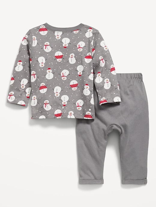 View large product image 2 of 3. Printed Long-Sleeve T-Shirt and Pants Set for Baby