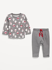 View large product image 3 of 3. Printed Long-Sleeve T-Shirt and Pants Set for Baby