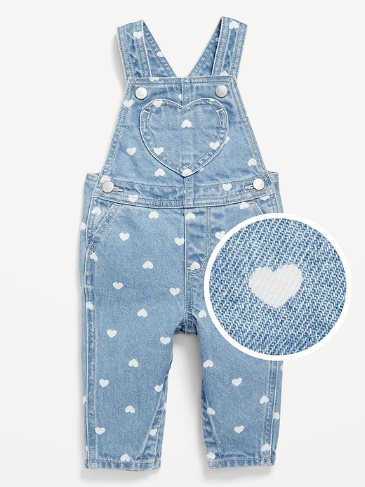 View large product image 1 of 2. Printed Jean Overalls for Baby