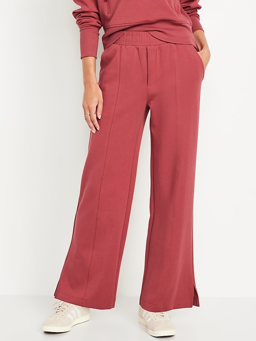 Image number 1 showing, High-Waisted Dynamic Fleece Trouser Pants