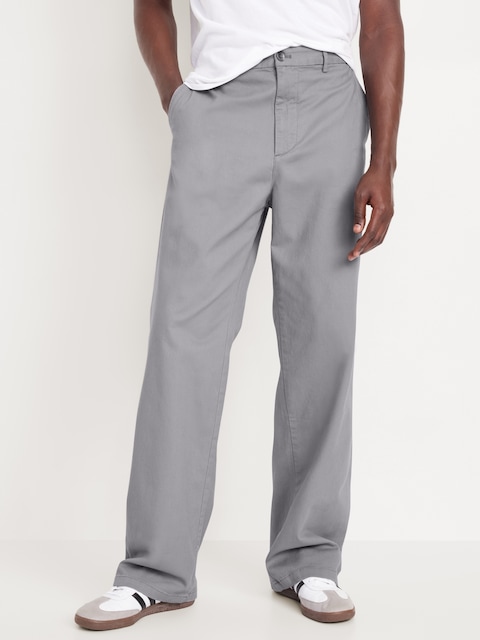 Baggy Built-In Flex Rotation Chino Pants - Gray