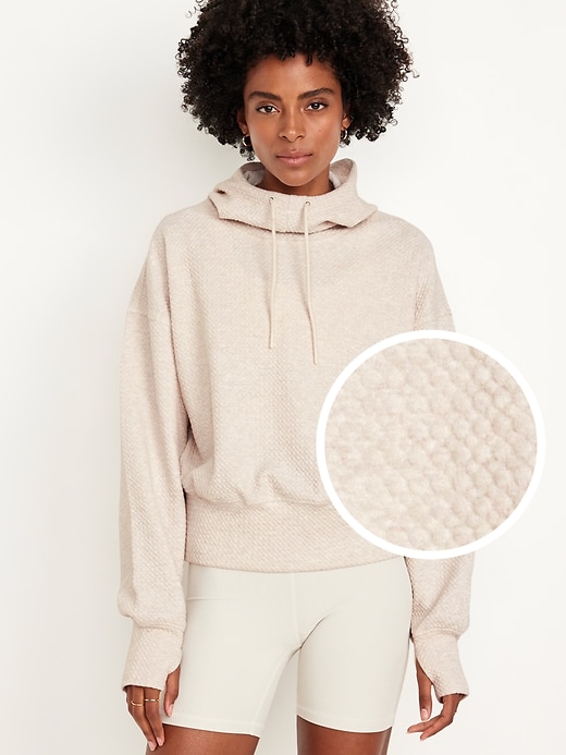 Image number 1 showing, Dynamic Fleece Textured Hoodie