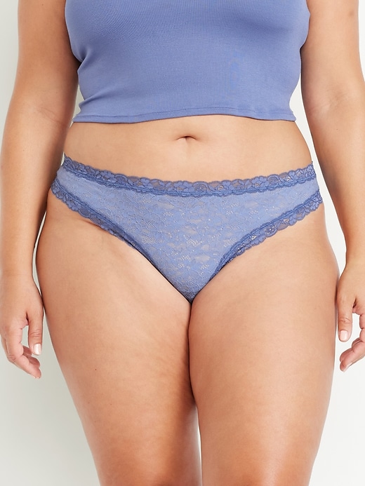 Image number 7 showing, Lace Thong Underwear