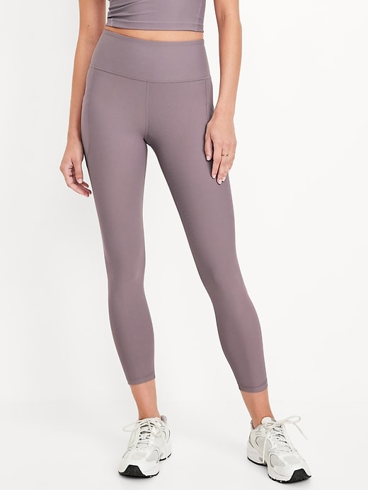 Image number 1 showing, High-Waisted PowerSoft 7/8 Leggings