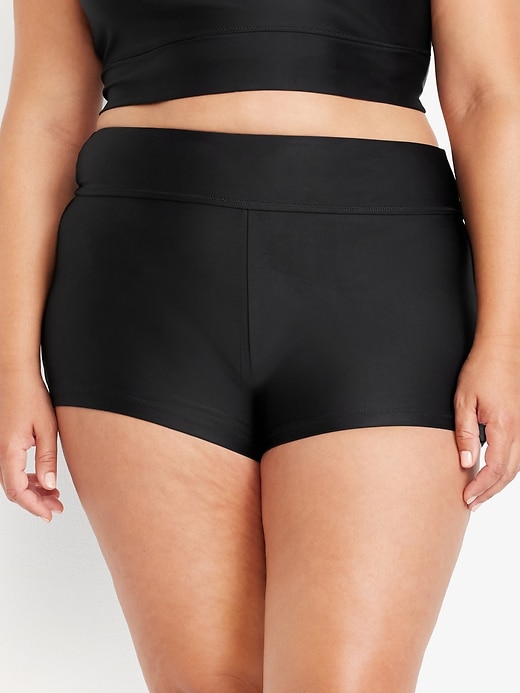 Image number 7 showing, High-Waisted Swim Shorts -- 2-inch inseam