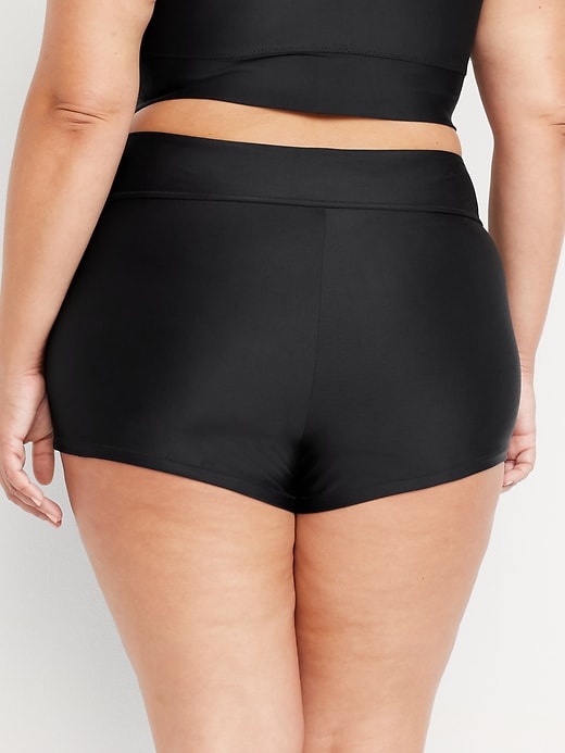 Image number 8 showing, High-Waisted Swim Shorts -- 2-inch inseam