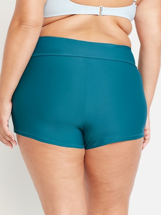 Image number 8 showing, High-Waisted Swim Shorts -- 2-inch inseam