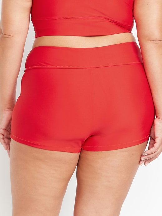 Image number 8 showing, High-Waisted Swim Shorts -- 2-inch inseam