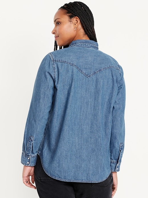 Image number 6 showing, Classic Button-Down Jean Shirt