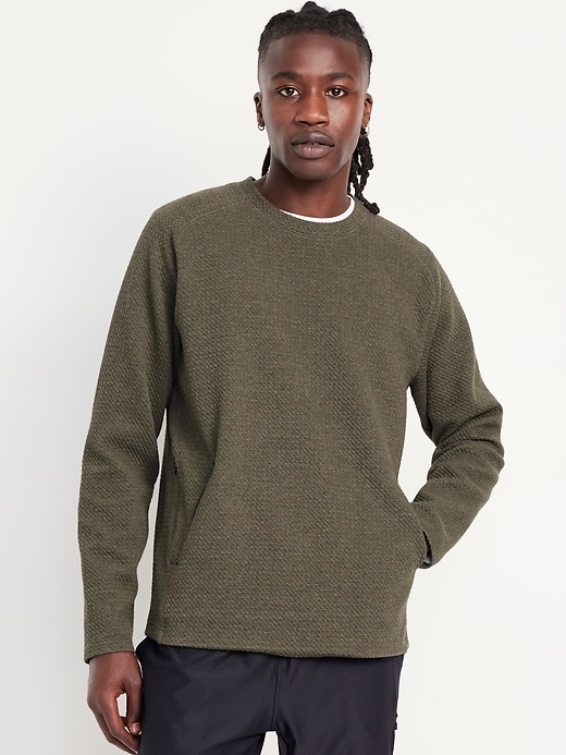 Image number 1 showing, Dynamic Fleece Textured Pullover