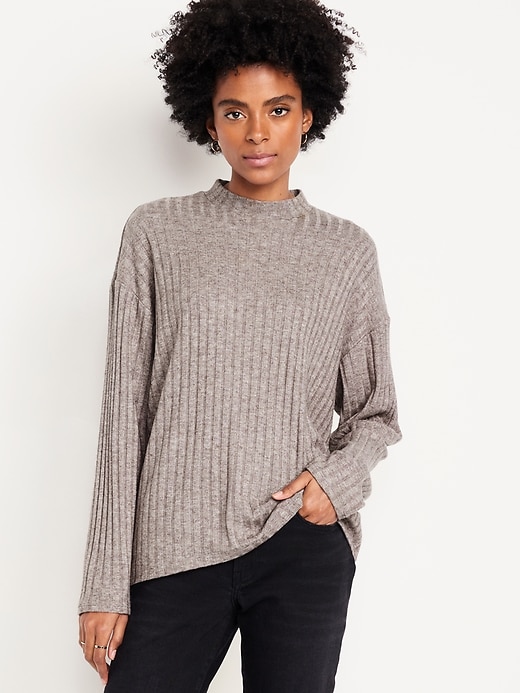 Image number 1 showing, Cozy Mock-Neck Tunic